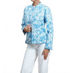 NEW RO'S GARDEN andy jacket in light blue catania